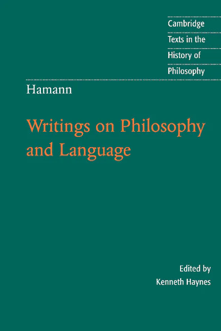 Hamann: Writings on Philosophy and Language - Image 2