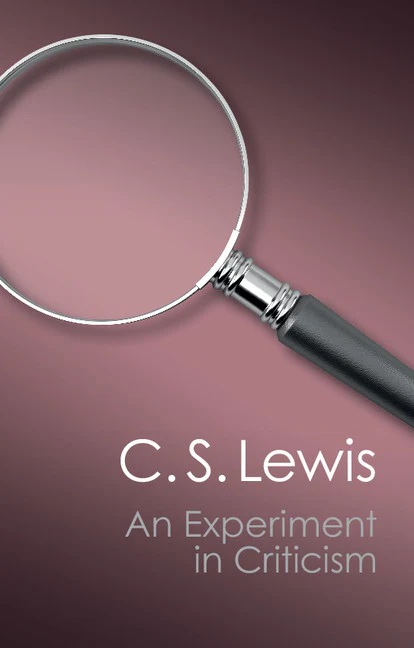 SALE An Experiment in Criticism