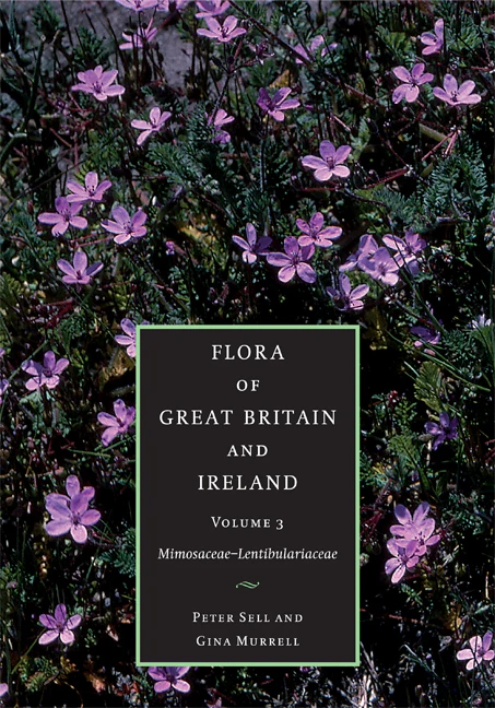 SALE Flora of Great Britain and Ireland  Volume 3: Mimosaceae - Lentibulariaceae