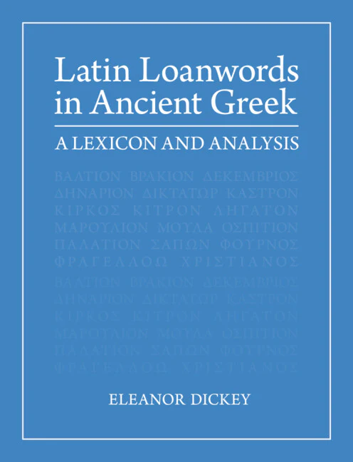 SALE  Latin Loanwords in Ancient Greek