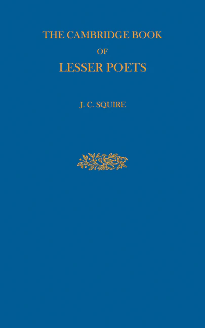 The Cambridge Book of Lesser Poets