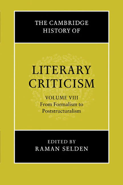 The Cambridge History of Literary Criticism Volume 8