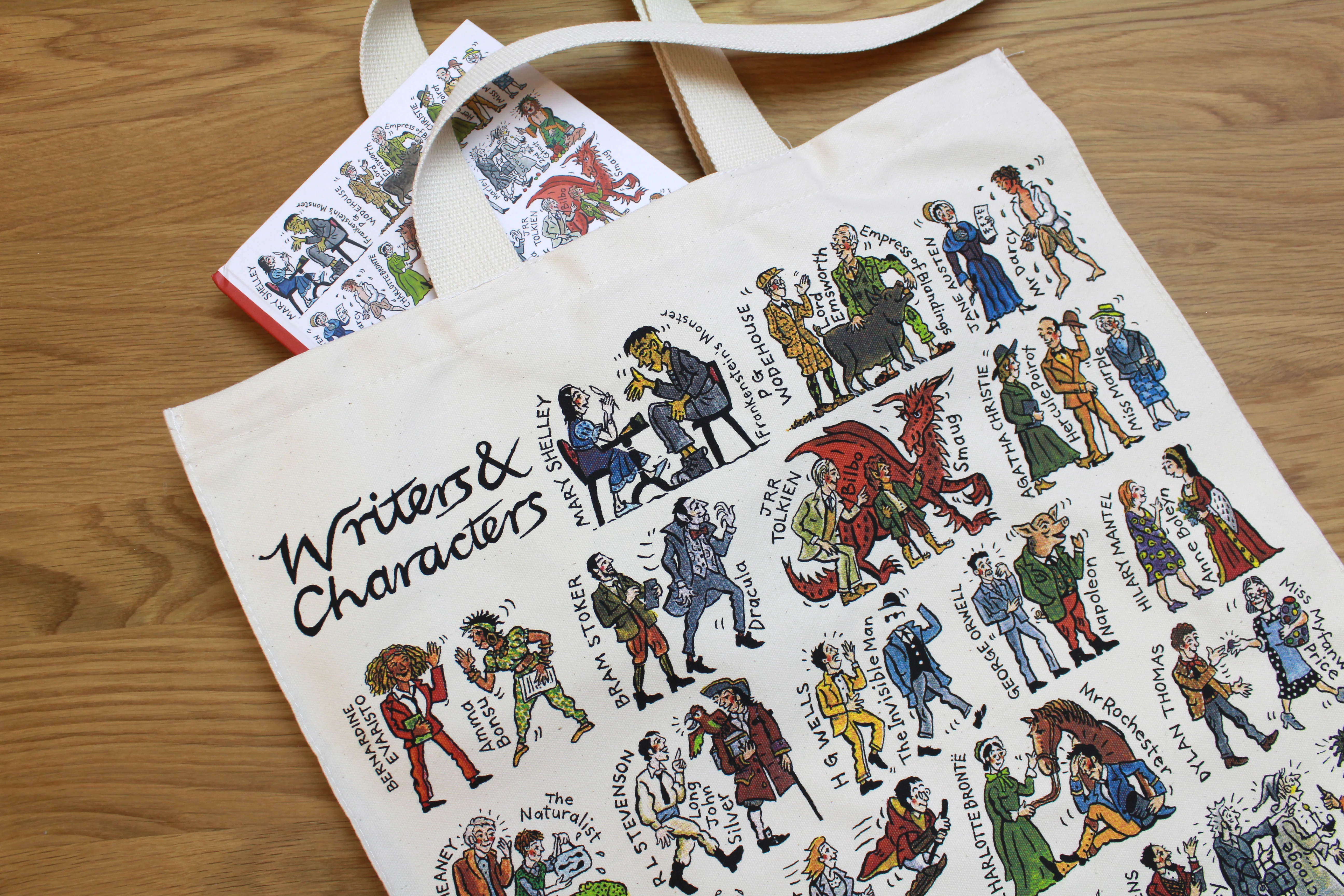 Writers and Characters Tote Bag - Image 3